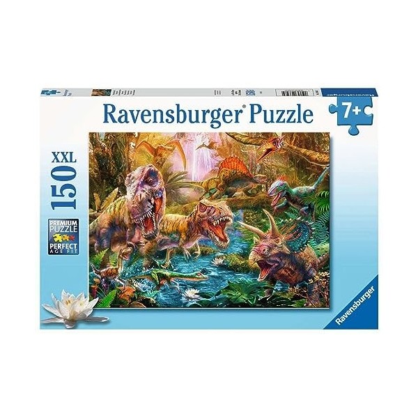 Ravensburger - Puzzle pour enfants - 150 p XXL - Le rassemblement des dinosaures - Dès 7 ans - Puzzle de qualité supérieure -