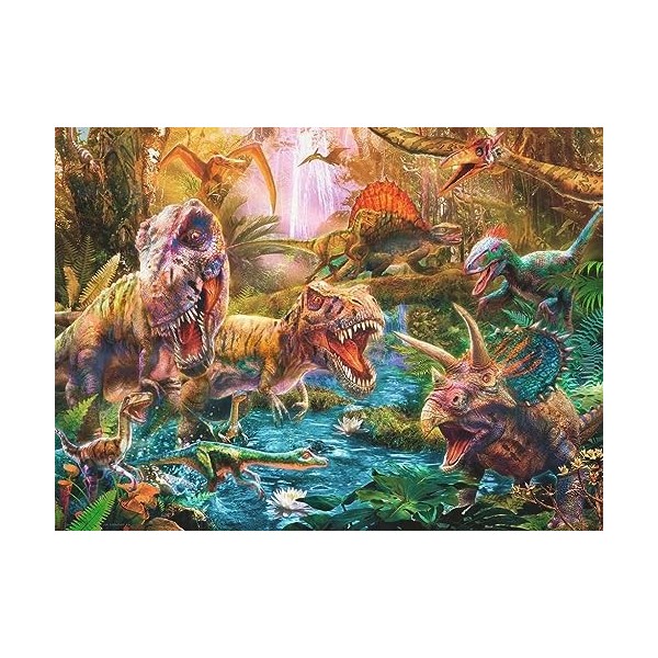 Ravensburger - Puzzle pour enfants - 150 p XXL - Le rassemblement des dinosaures - Dès 7 ans - Puzzle de qualité supérieure -