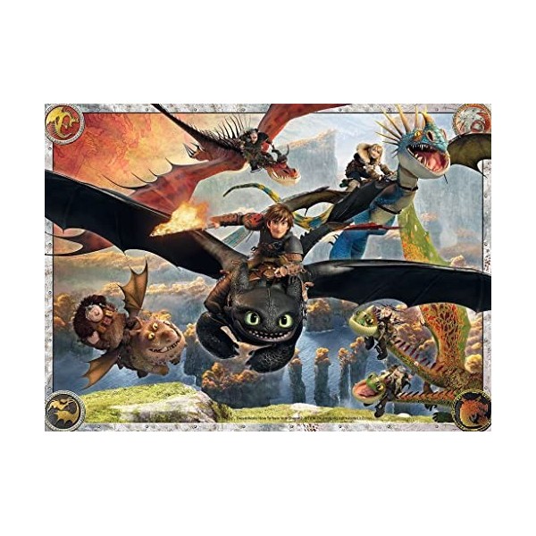 Ravensburger - Puzzle pour enfants - 150 p XXL - Dragons - Dès 7 ans - Puzzle de qualité supérieure - Carton épais et résista