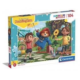 Clementoni- Puzzle Paddington 104pzs Does Not Apply Supercolor Paddington-104 pièces, 6 Ans Enfant Dessin animé-fabriqué en I