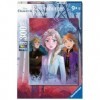 Ravensburger - Puzzle Enfant - Puzzle 300 p XXL - Elsa, Anna et Kristoff - Disney La Reine des Neiges 2 - Dès 9 ans - 12866