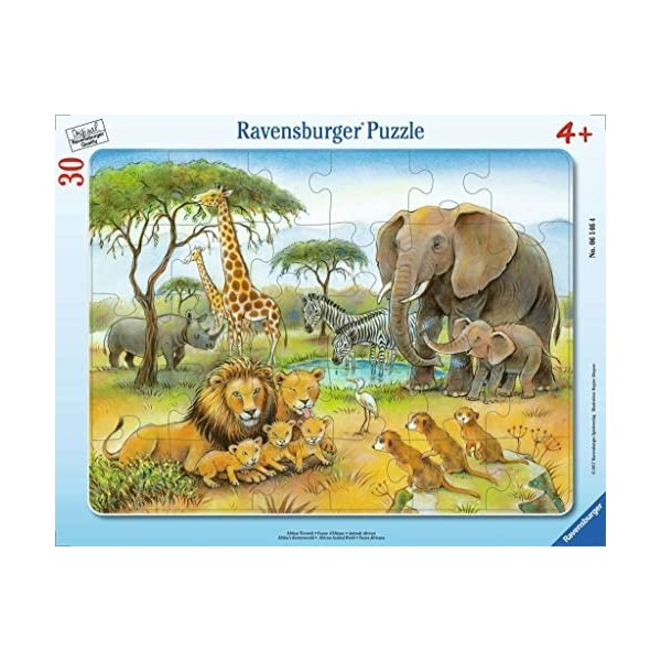 Ravensburger- Tierwelt Animaux dAfrique, 06146, Teal/Turquoise Vert