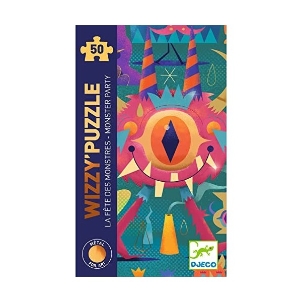 DJECO- Twisty Puzzle La Fête des Monstres Monster Jeux dadresse, 37020, Multicolore