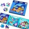 EPCHOO Puzzle magnétique pour enfants à partir de 3 ans - 61 pièces - Jeu de voyage magnétique - Jouet éducatif pour garçons 