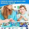 EPCHOO Puzzle magnétique pour enfants à partir de 3 ans - 61 pièces - Jeu de voyage magnétique - Jouet éducatif pour garçons 