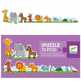 Djeco - 20965 - Puzzle - Petits Et Grands - 10 Pièces
