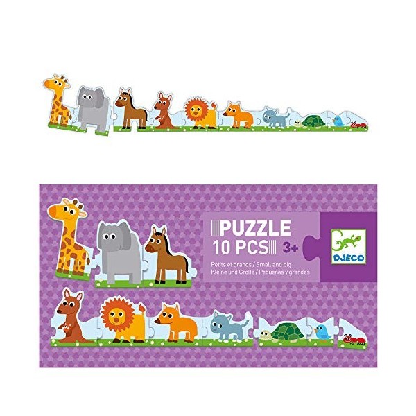 Djeco - 20965 - Puzzle - Petits Et Grands - 10 Pièces
