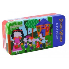 The Purple Cow La Vache Violette Conte de fées Puzzles Blanc Neige