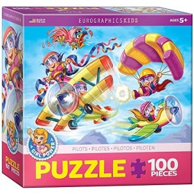 EuroGraphics Girl Power Puzzle aviateurs 100 pièces , 6100-0523