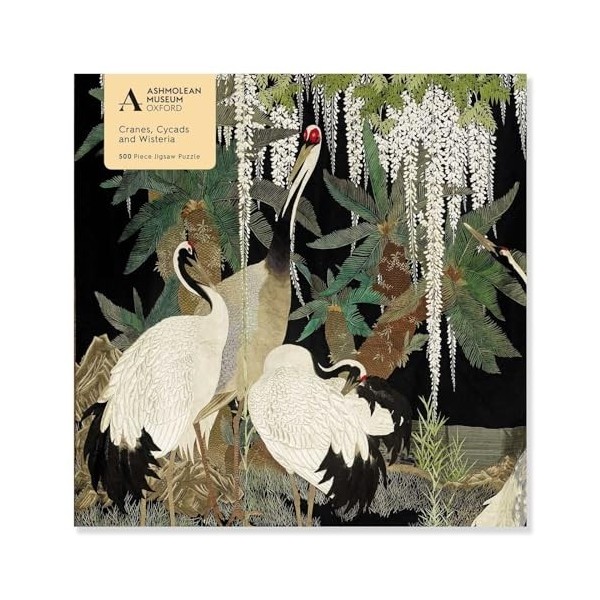 Adult Jigsaw Puzzle Ashmolean: Cranes, Cycads and Wisteria 500 Pieces : 500-Piece Jigsaw Puzzles