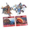 ERINGOGO 2 Ensembles 500 Pièces Jouet Casse-tête célèbre Puzzle dart Cadeau de Puzzles Casse-tête Adulte Puzzles en Papier é