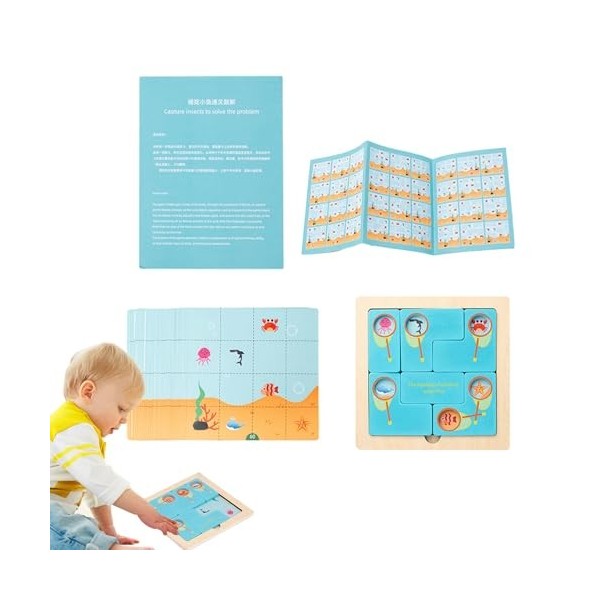Jenasion Puzzles en Bois pour, Puzzle pour Tout-Petits - Puzzles Montessori adaptés aux | Jouets de Puzzle déducation précoc