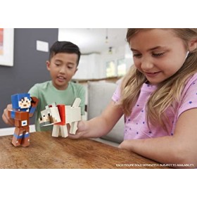 Minecraft Fusion figurine Hex 20 cm à assembler, jouet d’action et d’aventure pour enfant inspiré par le jeu vidéo, GVV15