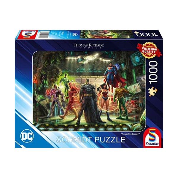 Schmidt Spiele 57591 Thomas Kinkade, La Ligue des justiciers, 1000 Teile Puzzle