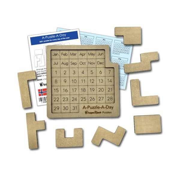 A-Puzzle-A-Day: The Original Daily Calendar Puzzle with 365+ Challenges for Every Day of The Year