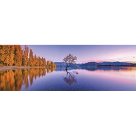 Clementoni- Lake Wanaka Tree-1000 pièces-Puzzle Adulte-fabriqué en Italie, 39608, Cranberry