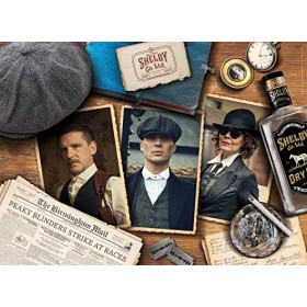 Clementoni Other License Peaky Blinders Puzzle-Valisette-1000 pièces Netflix-Puzzle Adulte-fabriqué en Italie, 39557, No Colo
