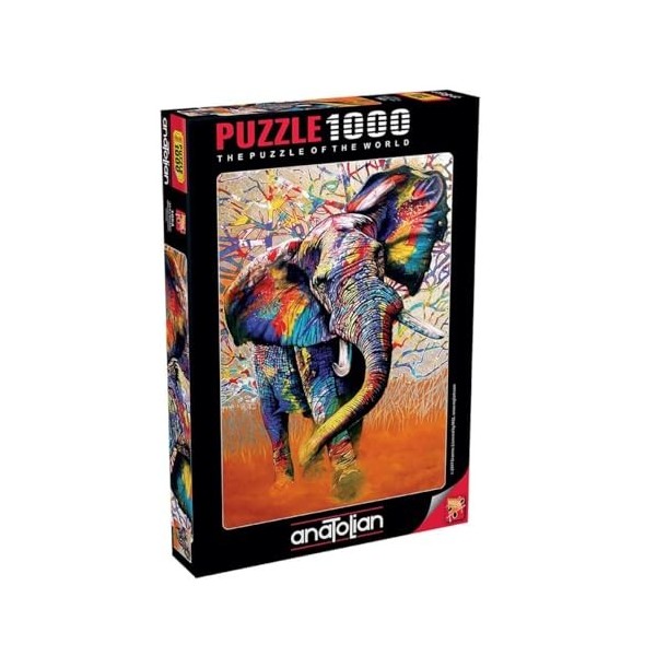 Anatolian Eléphant coloré - Puzzle 1000 pièces