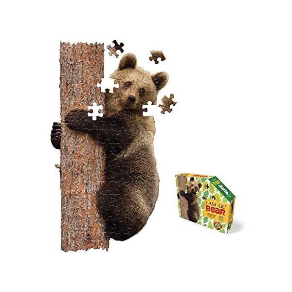 Madd Capp-884003 Bear Shape Puzzle en Forme dours Junior 100 pièces pour Enfants et Adultes, 884003, Multicolore