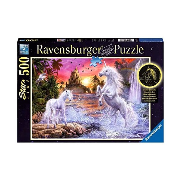 Ravensburger - 14873 - Puzzle - Star Line Belles Licornes - 500 pièces
