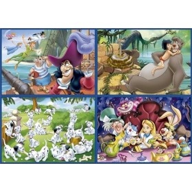 Educa - 4 Puzzles progressifs pour Enfant avec 50/80/100/150 pièces. Multi Puzzles Classiques Disney. Recommandé à partir de 