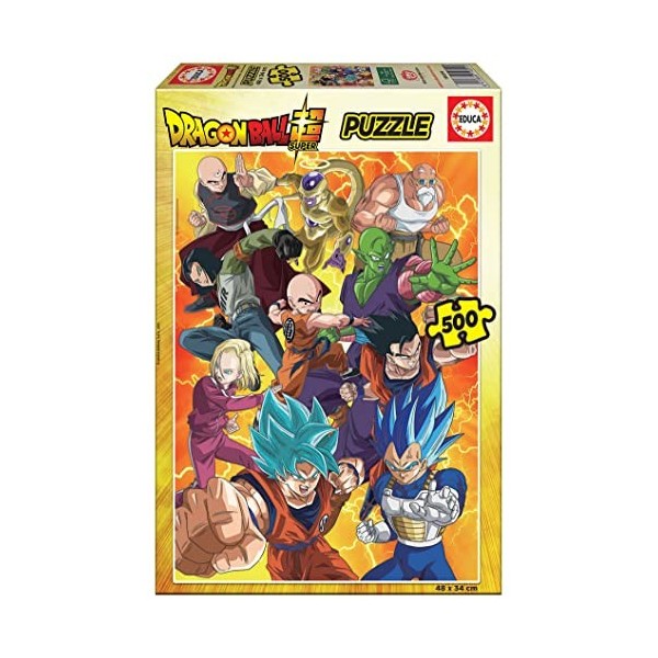 Educa - Puzzle de 500 pièces pour Enfants et Adultes Dragon Ball Super 2, Puzzle pour Enfants Casse-tête pour Développement,