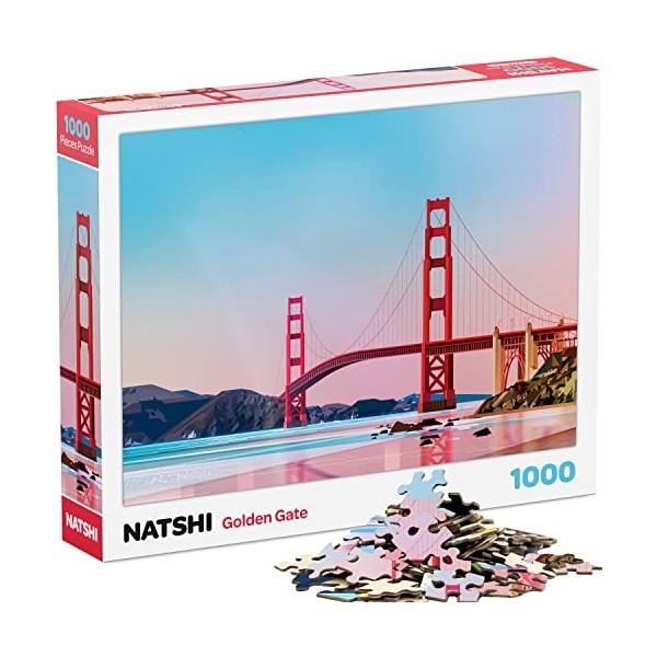 Natshi - A Foodie’s World - Puzzle Adulte 1000 Pièces - Plats du Monde - avec Poster & Sac Refermable – Pièces Gaufrées & Mat