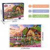 Puzzle de 1000 pièces, Puzzle pour Adultes, Puzzle Impossible, Puzzle coloré, Jeu dadresse pour Toute la Famille, Jardin Vil