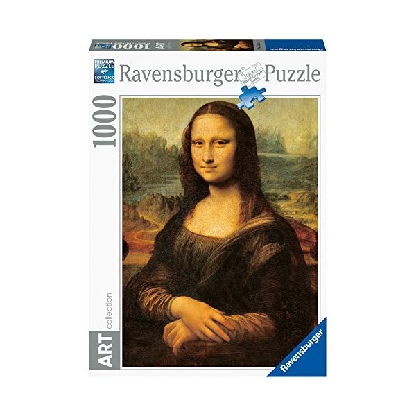 Ravensburger - Puzzle Adulte - Puzzle 1000 p Art collection - La Joconde - Léonard de Vinci - 15296