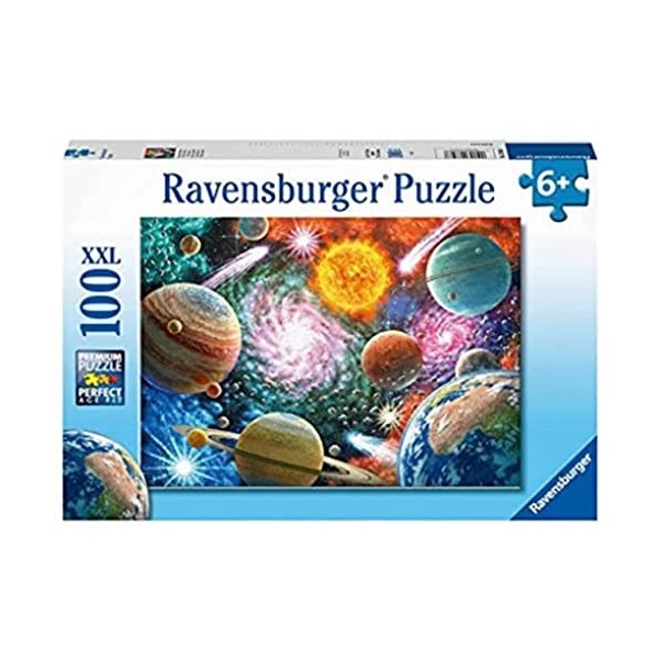 Ravensburger - Puzzle pour enfants - 100 pièces XXL - Étoiles et planètes - Dès 6 ans - Puzzle de qualité supérieure - Carton