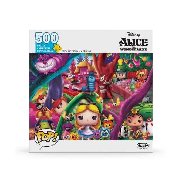 Funko Pop! Puzzle - Disney Alice in Wonderland - Funko - Jigsaw - 500 Pieces - 45.7cm x 61cm - English/French/Spanish Languag