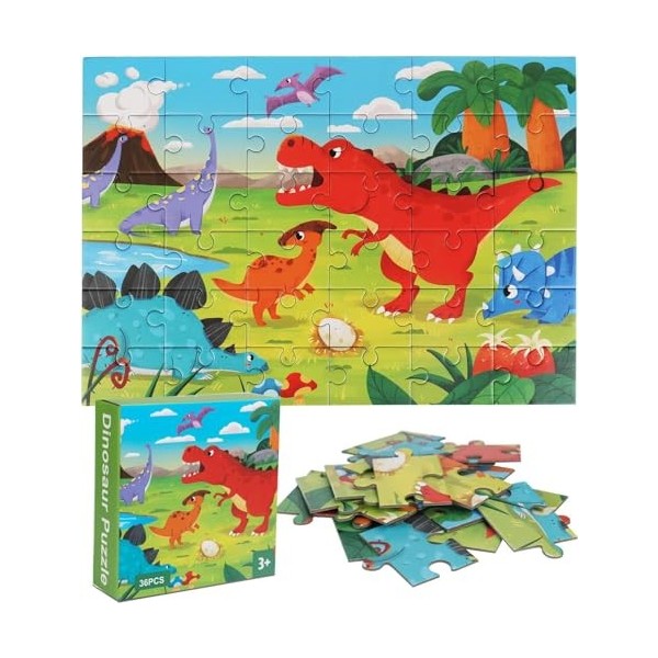 Widisun Puzzle pour Enfant 3 4 5 Ans, 150 Pièces Puzzle Tricératops pour Enfant 6 7 8 Ans, Jouet Puzzle educatif Puzzle pour 