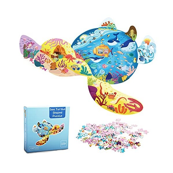 Widisun Puzzle pour Enfant 3 4 5 Ans, 150 Pièces Puzzle Tricératops pour Enfant 6 7 8 Ans, Jouet Puzzle educatif Puzzle pour 