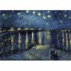 Ravensburger - Puzzle Adulte - Puzzle 1000 p - Art collection - La nuit étoilée sur le Rhône - Vincent Van Gogh - 15614