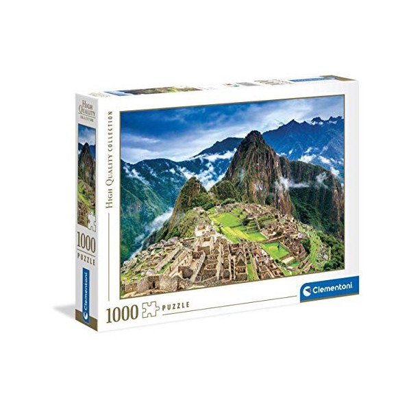 Clementoni- Puzzle Machu Picchu 1000pzs Does Not Apply Picchu-1000 pièces Adulte-fabriqué en Italie, 39604, Multicolore, One 