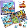 Jouet Puzzle en magnétiqu,Livre de Puzzle Assorti,Jeu de Puzzle Interactif,3 Intensités Jouets Montessori Enfant,Convient pou