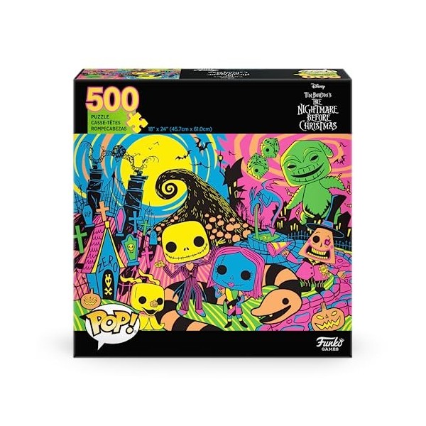 Funko Pop! Puzzle - Disney: The Nightmare Before Christmas - Funko - Jigsaw - 500 Pieces - 45.7cm x 61cm - English/French/Spa