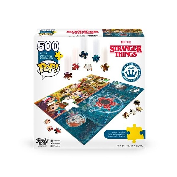 Funko Pop! Puzzle - Stranger Things - Upside Down - Funko - Puzzle - 500 pièces - 45.7cm x 61 cm - Anglais