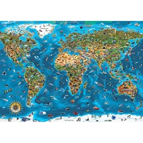 Educa - Puzzle de 1000 pièces pour Adultes | Merveilles du Monde. Comprend Fix Puzzle Tail pour laccrocher Une Fois lassemb