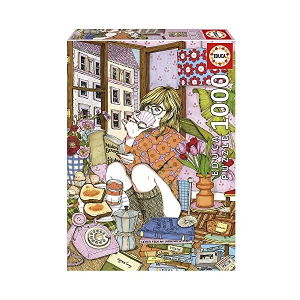 Educa - Puzzle de 1000 pièces pour Adultes | Un Temps pour Soi, A. Jarén. Mesure : 48 x 68 cm. Comprend Fix Puzzle Tail pour 