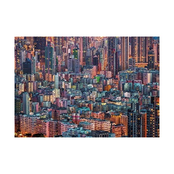 Clementoni - La Ruche - Hong Kong - Puzzle de 1500 Pièces - Jeu de Patience et de Réflexion - Format Paysage - Image Net - 59