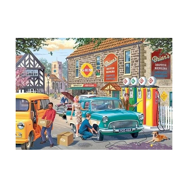 Jumbo-La Station Essence Puzzle, 11321, Multicolor
