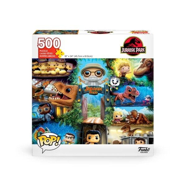 Pop! Puzzles Jurassic Park - 500 pièces - 45.7cm x 61 cm - Anglais