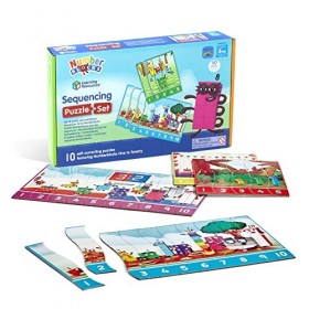 Learning Resources Kit de puzzles Numberblocks de séquence Learning Resources, puzzle Numberblocks, puzzle de maths, 10&nbsp;puzzl
