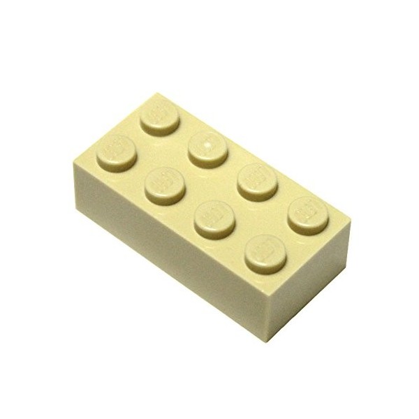 LEGO 20 Briques 2 x 4 Beige