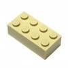 LEGO 20 Briques 2 x 4 Beige