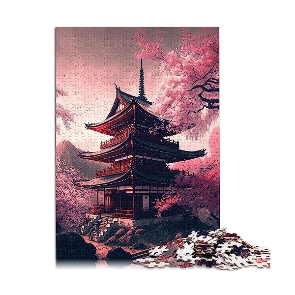 Puzzles de Temple Japonais 1000 pièces pour Adultes et Enfants par Jigsaw Puzzle for AdultsCardboard Puzzles for Adults Kids 