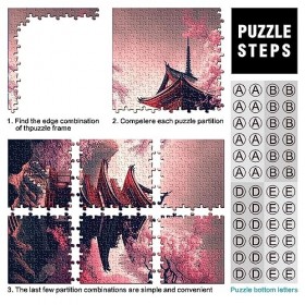 Puzzles de Temple Japonais 1000 pièces pour Adultes et Enfants par Jigsaw Puzzle for AdultsCardboard Puzzles for Adults Kids 