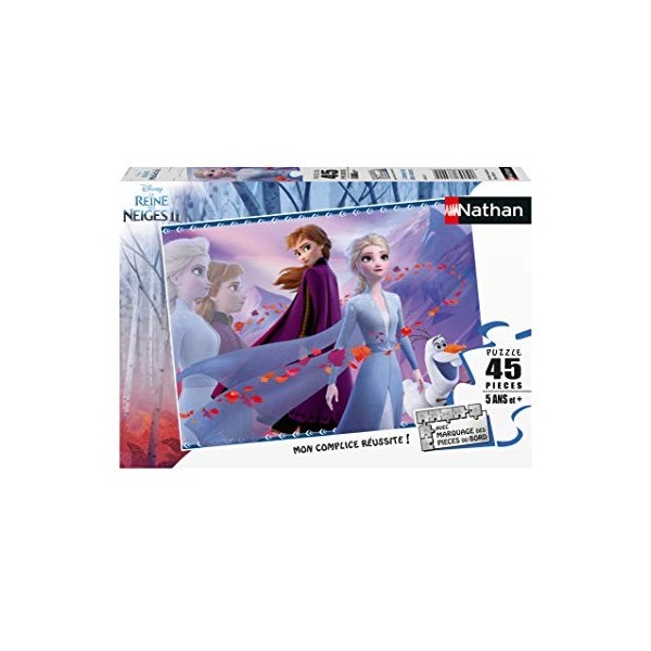 Nathan - Puzzle Enfant - 45 pièces - Lamour de deux sœurs - Disney La Reine des Neiges 2 - Fille ou garçon dès 5 ans - Puzzl