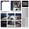 Puzzle Adulte Husky Chien Costume Animal Jigsaw Puzzle pour Adultes 1000 Pièces Puzzles en Carton Casse tête Casse Tête pour 